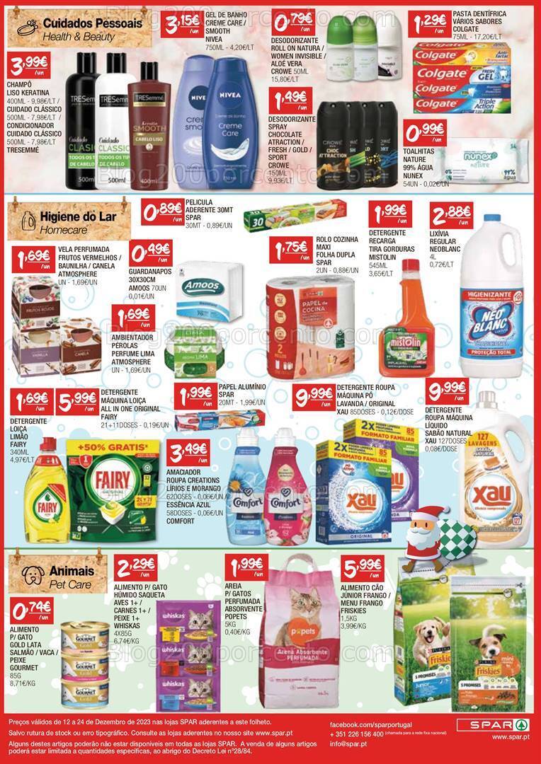 Antevisão Folheto SPAR Promoções de 12 a 24 dezembro