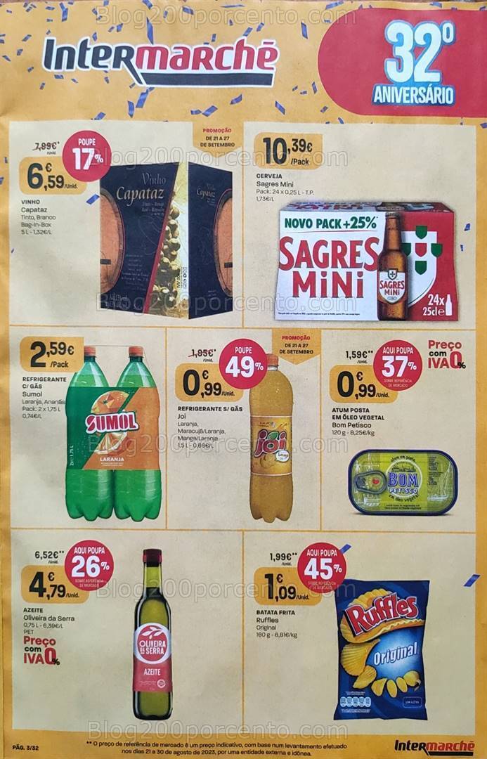 Antevisão Folheto INTERMARCHÉ Promoções de 21 a 27 setembro