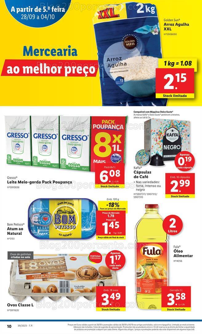 Antevisão Folheto LIDL Promoções de 28 setembro a 4 outubro