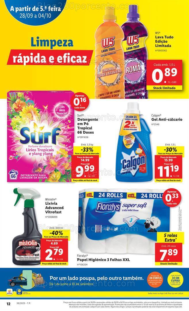 Antevisão Folheto LIDL Promoções de 28 setembro a 4 outubro