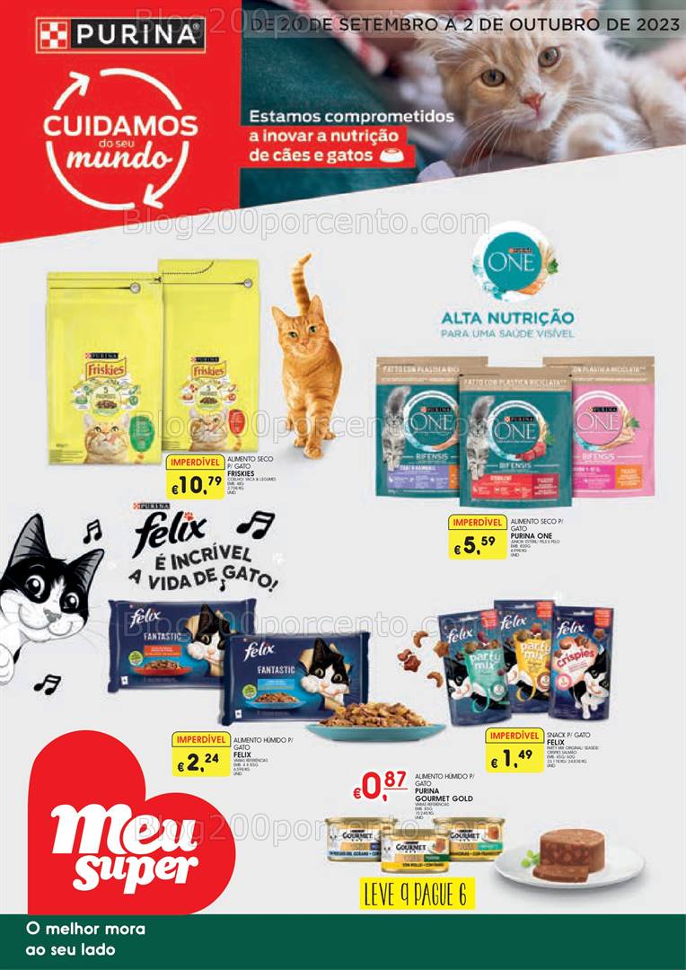 Antevisão Folheto MEU SUPER Pets Promoções de 20 setembro a 2 outubro