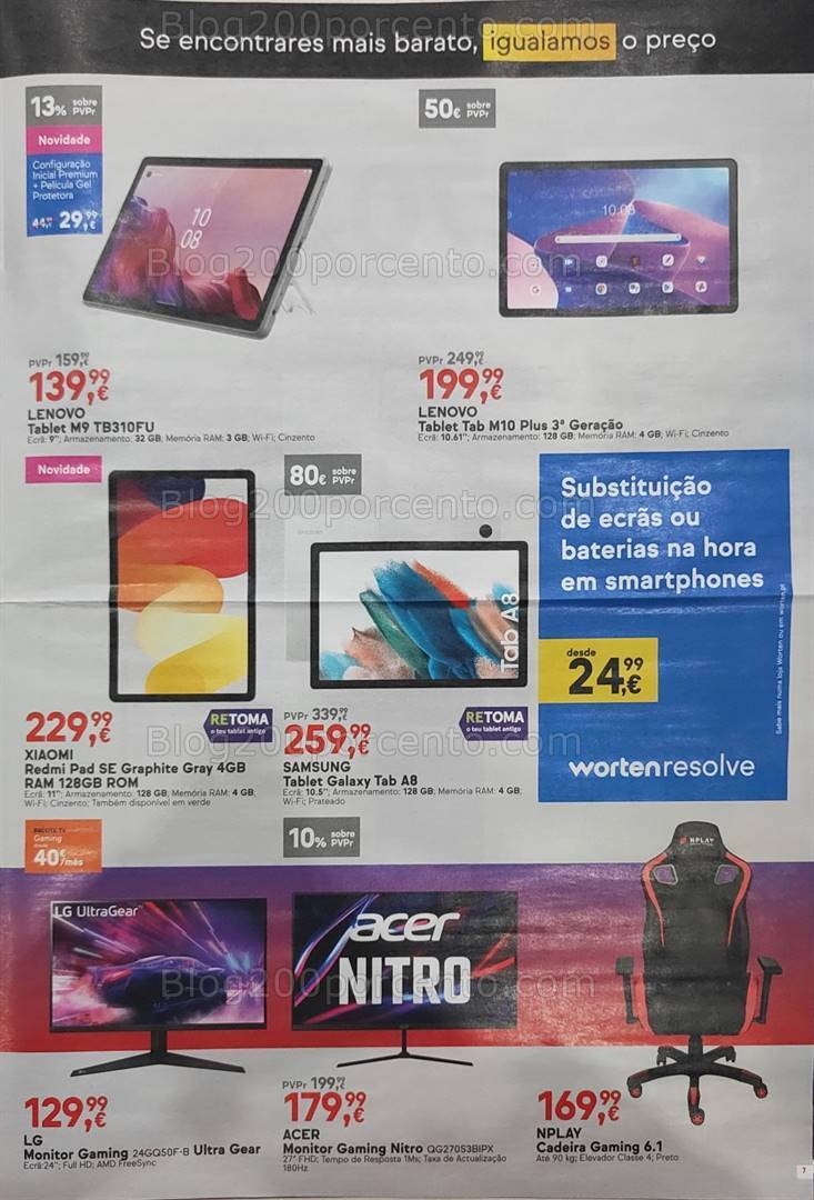 Antevisão Folheto WORTEN Promoções até 27 setembro