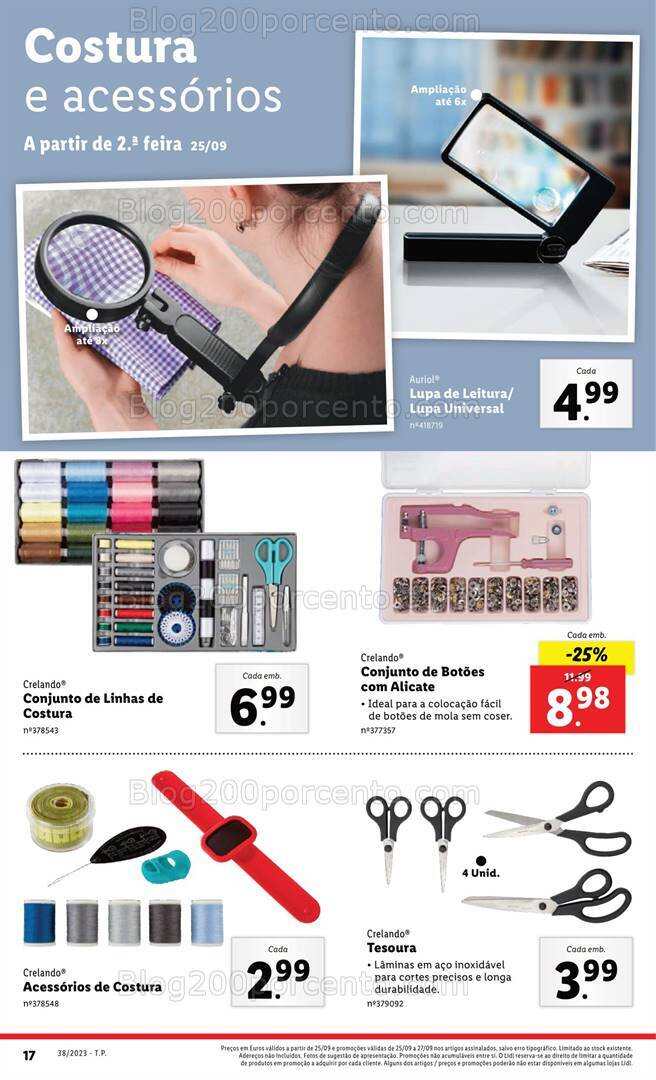 Antevisão Folheto LIDL Bazar Promoções a partir de 25 setembro