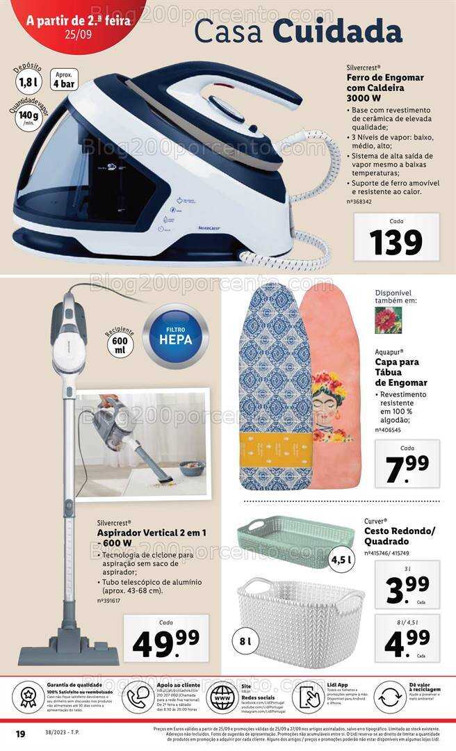 Antevisão Folheto LIDL Bazar Promoções a partir de 25 setembro