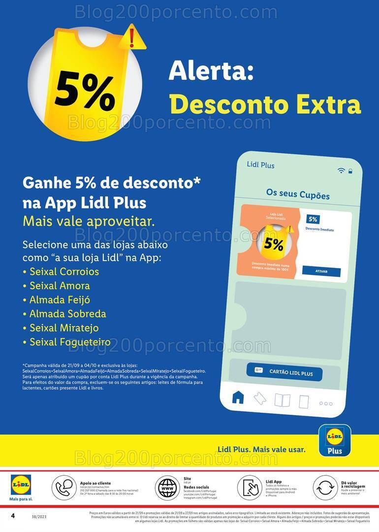 Antevisão Folheto LIDL Bazar Seixal Promoções de 21 a 27 setembro