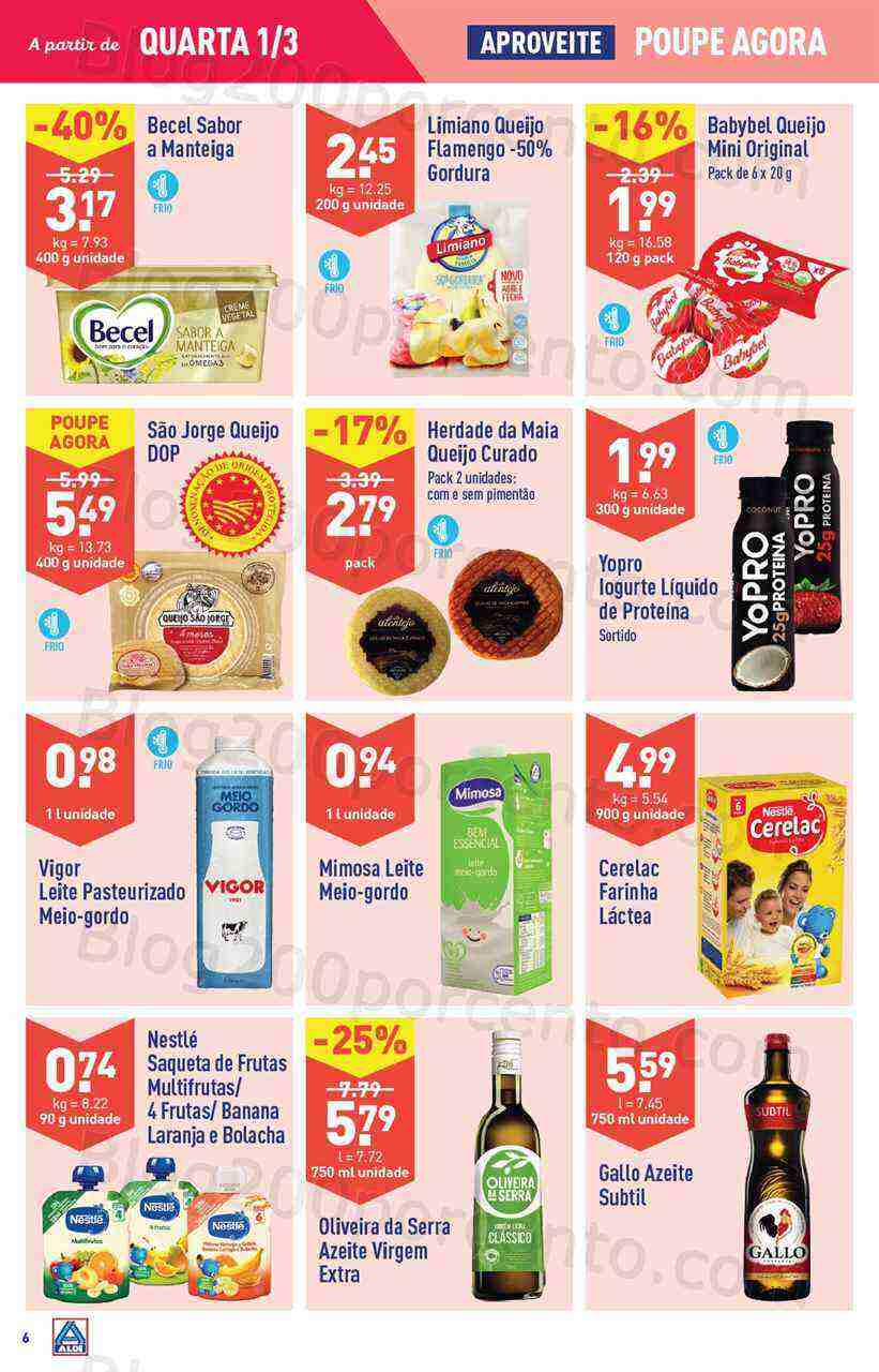 Antevisão Folheto ALDI Promoções de 1 a 7 março