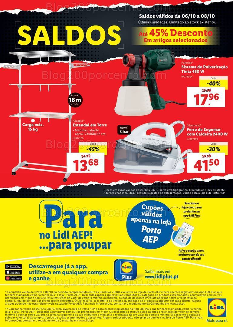 Antevisão Folheto LIDL Bazar Extra AEP Porto Promoções de 2 a 8 outubro