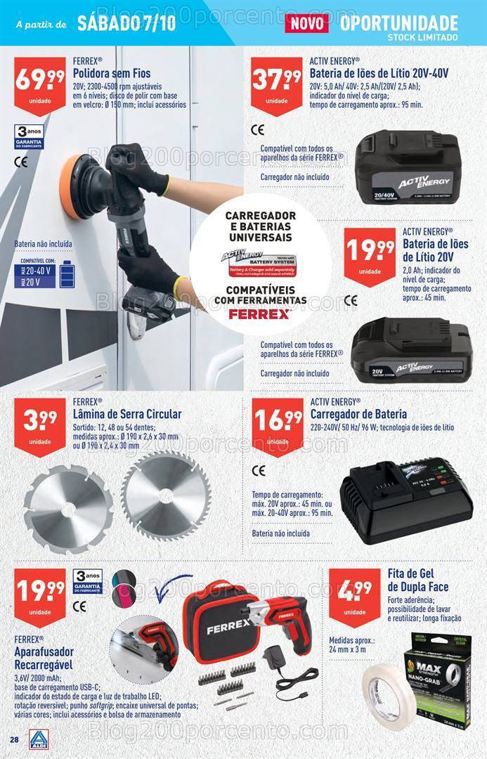 Antevisão Folheto ALDI Bazar Promoções a partir de 7 outubro