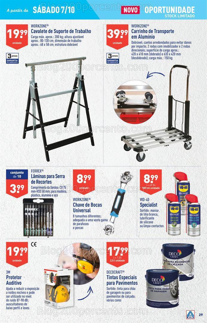 Antevisão Folheto ALDI Bazar Promoções a partir de 7 outubro