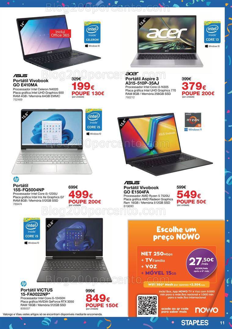Antevisão Folheto STAPLES Promoções de 2 a 26 outubro