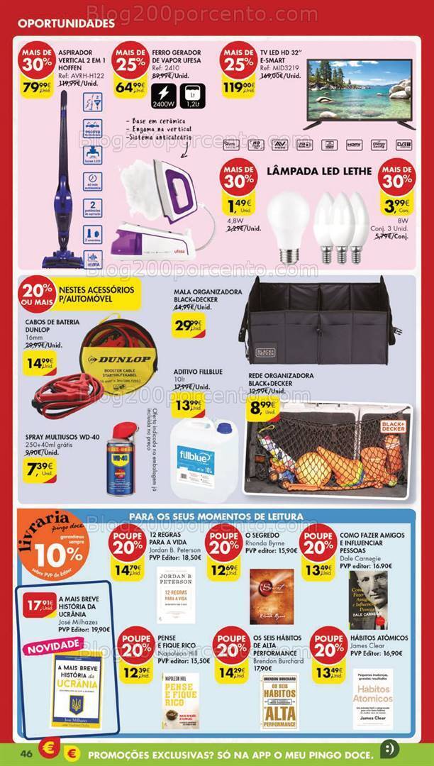 Antevisão Folheto PINGO DOCE Bazar Lojas Grandes Promoções de 3 a 9 outubro