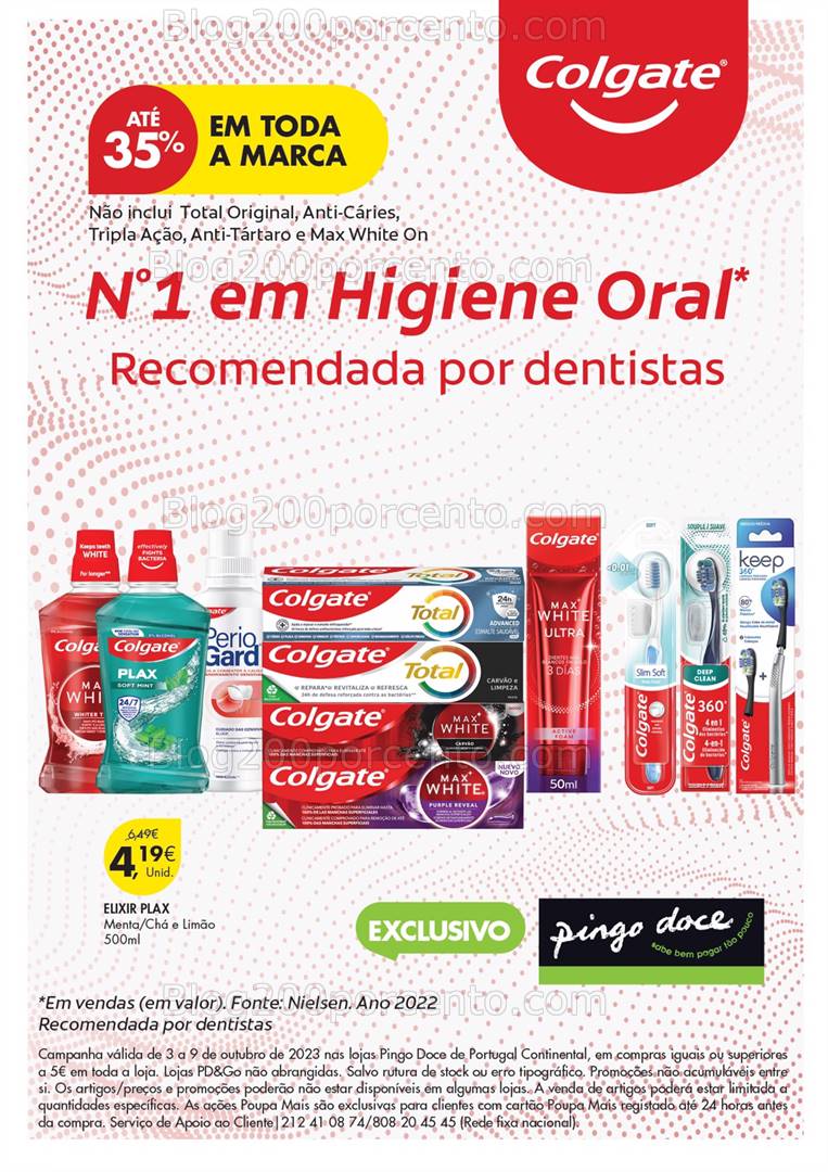 Antevisão Folheto PINGO DOCE Extra Higiene Oral Promoções de 3 a 9 outubro