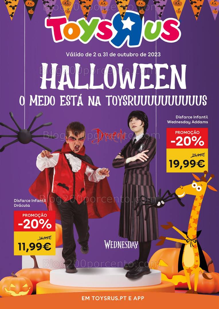 Antevisão Folheto TOYSRUS Halloween Promoções de 2 a 31 outubro