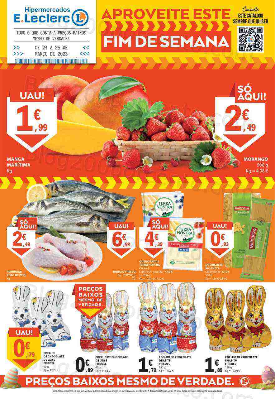 Antevisão Folheto E-LECLERC Promoções Fim de Semana - 24 a 26 março