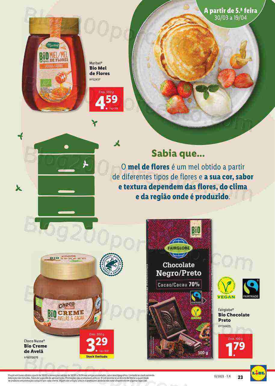 Antevisão Folheto LIDL Especial BIO Promoções de 30 março a 19 abril
