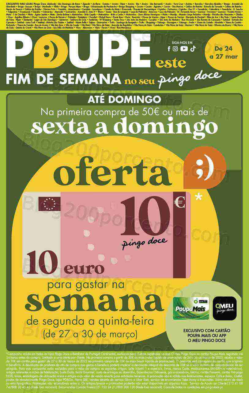 Antevisão Folheto PINGO DOCE Norte Promoções Fim de Semana - 24 a 27 março