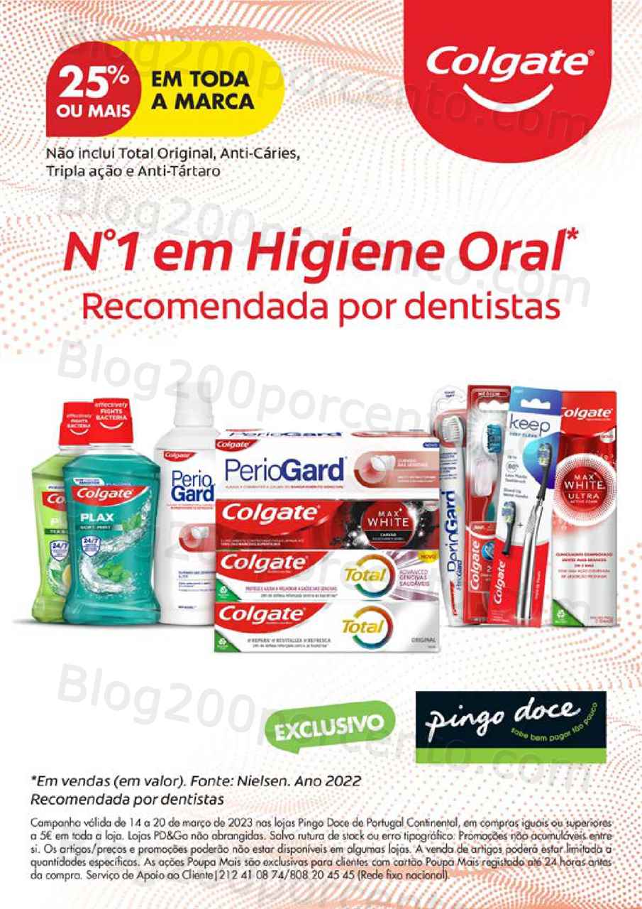 Antevisão Folheto PINGO DOCE Especial Higiene Oral Promoções de 14 a 20 março