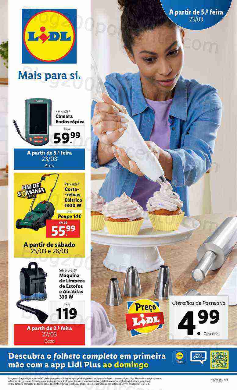 Antevisão Folheto LIDL Bazar Promoções de 23 a 29 março