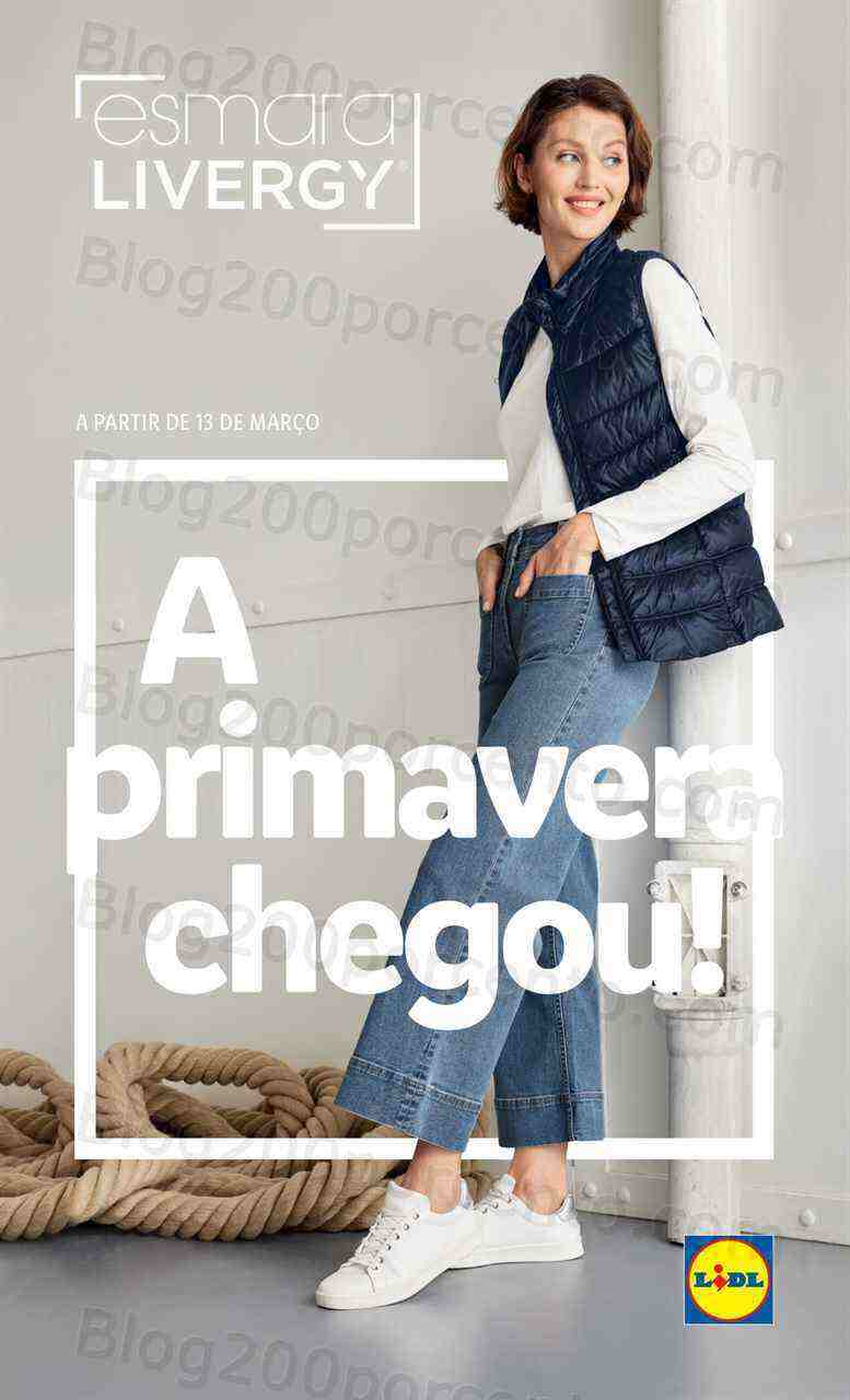 Antevisão Folheto LIDL Moda Primavera - Verão Promoções a partir de 13 março