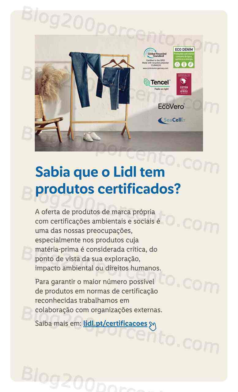 Antevisão Folheto LIDL Moda Primavera - Verão Promoções a partir de 13 março