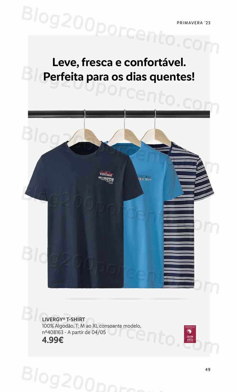 Antevisão Folheto LIDL Moda Primavera - Verão Promoções a partir de 13 março