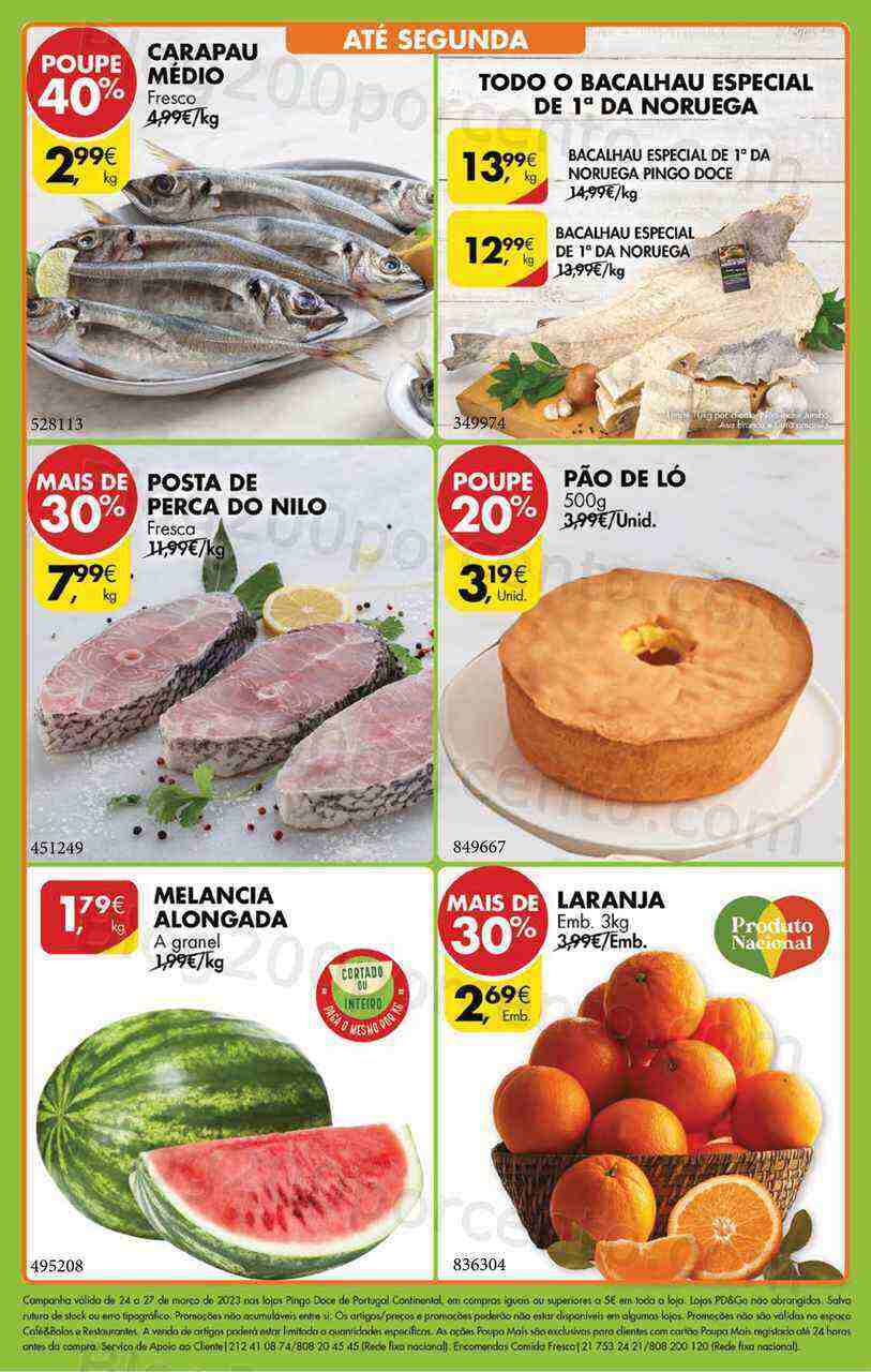 Antevisão Folheto PINGO DOCE Promoções Fim de Semana - 24 a 27 março