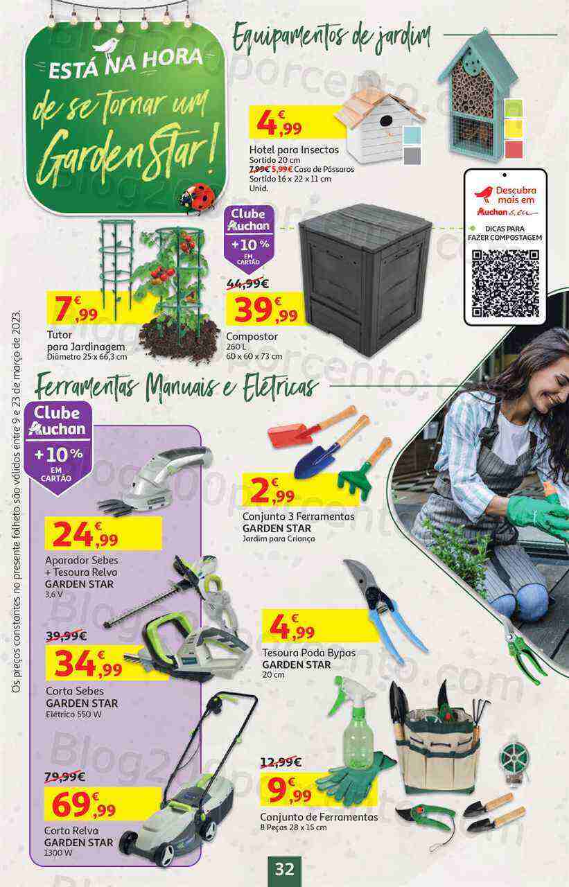 Antevisão Folheto AUCHAN Bazar Promoções de 9 a 23 março