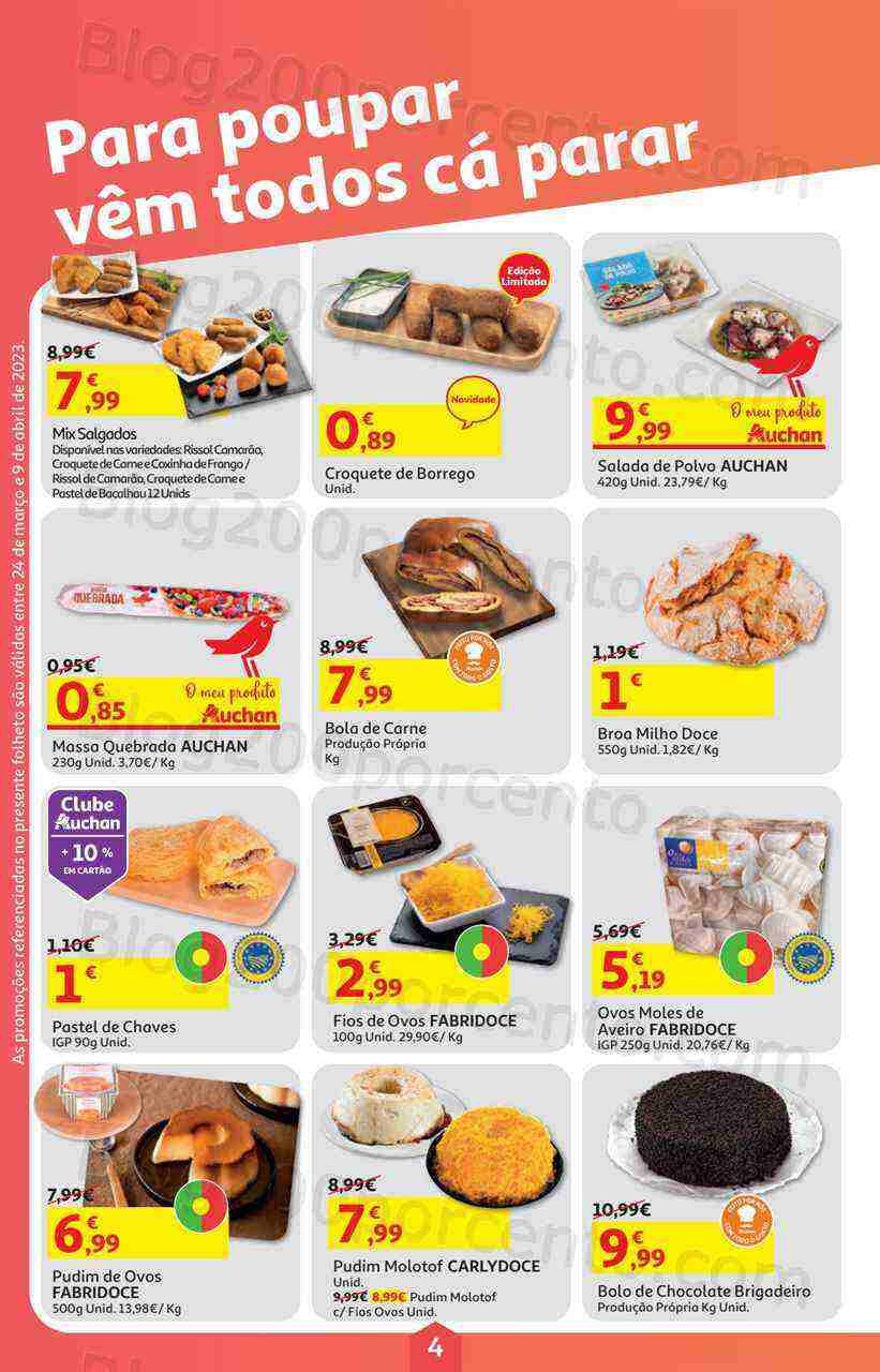 Antevisão Folheto AUCHAN Páscoa + Promoções de 24 março a 9 abril