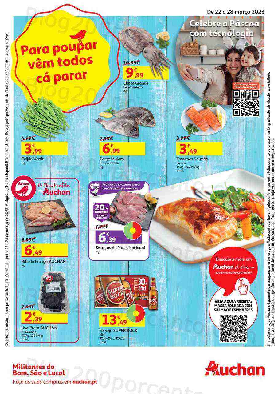 Antevisão Folheto AUCHAN Promoções de 22 a 28 março