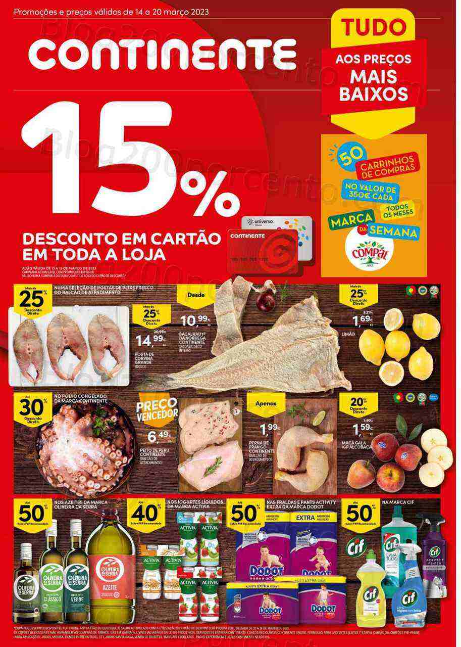 Antevisão Folheto CONTINENTE Promoções de 14 a 20 março