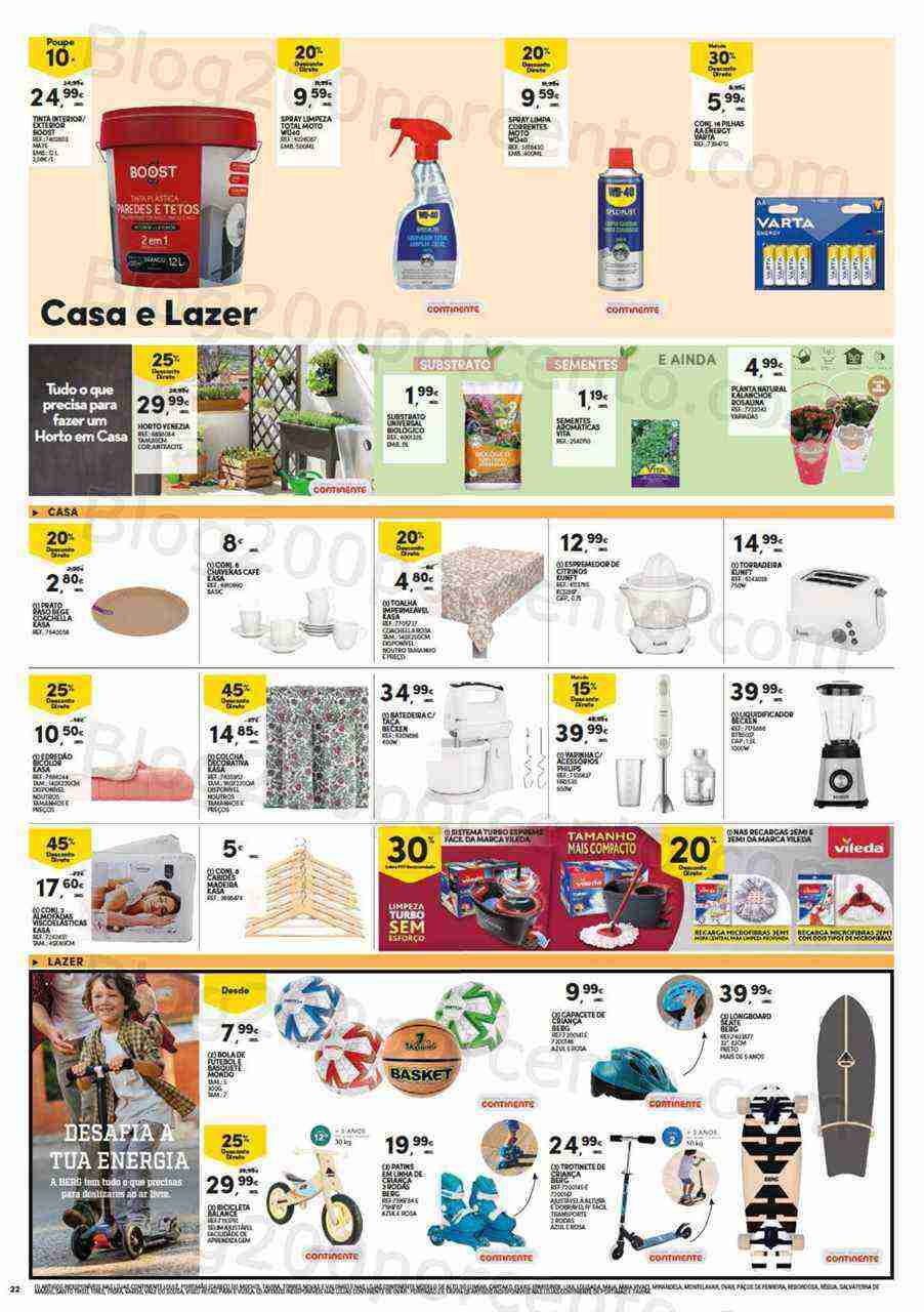 Antevisão Folheto CONTINENTE Bazar Promoções de 21 a 27 março