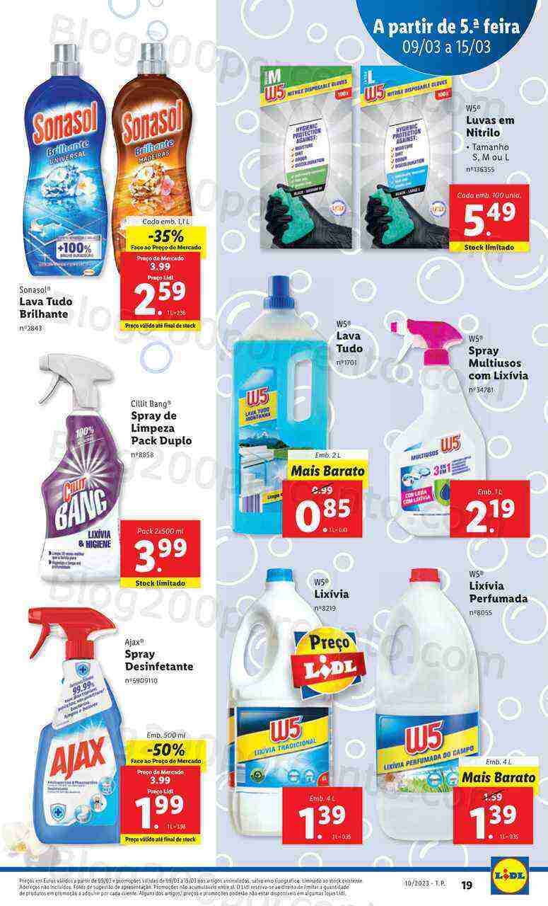 Antevisão Folheto LIDL Promoções de 9 a 15 março