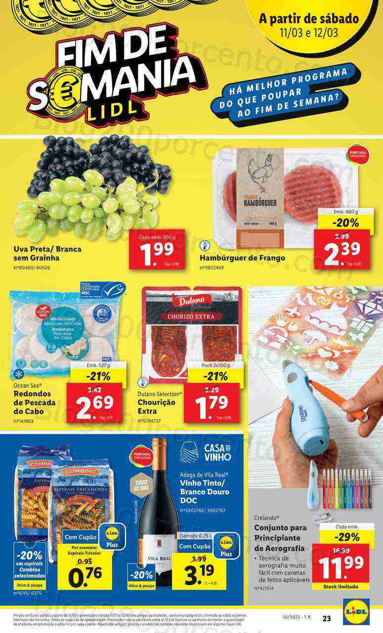 Antevisão Folheto LIDL Promoções de 9 a 15 março