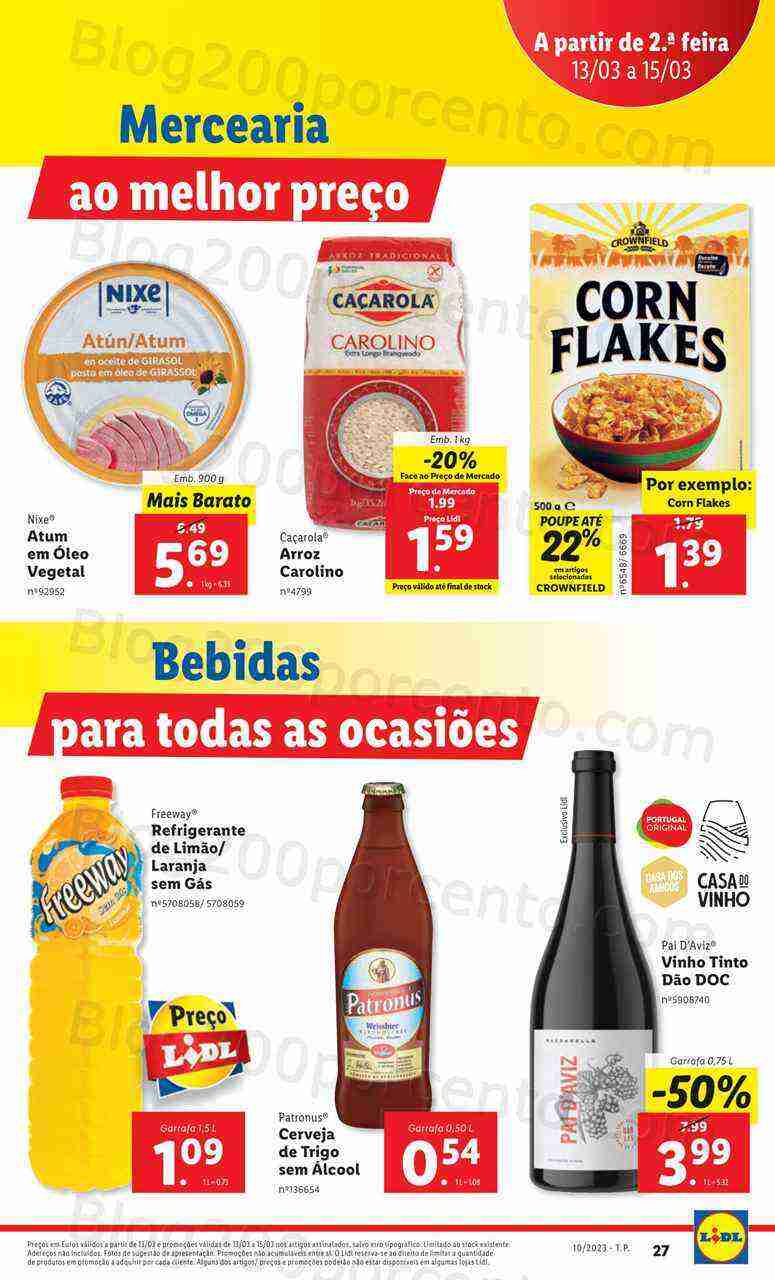 Antevisão Folheto LIDL Promoções de 9 a 15 março