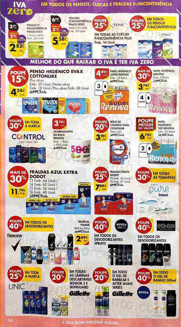 Antevisão Folheto PINGO DOCE Iva Zero Promoções de 7 a 13 março