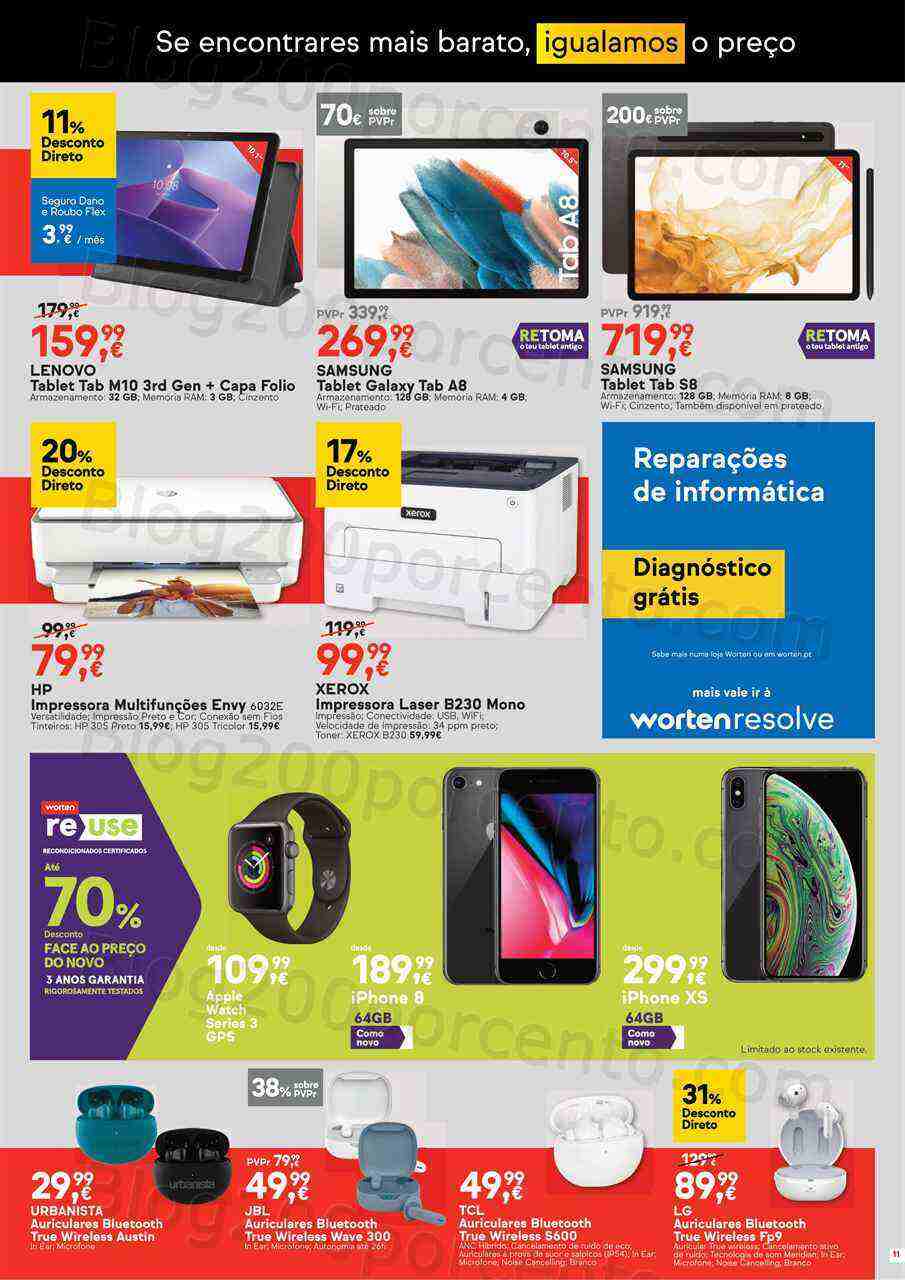 Antevisão Folheto WORTEN Promoções de 22 a 29 março