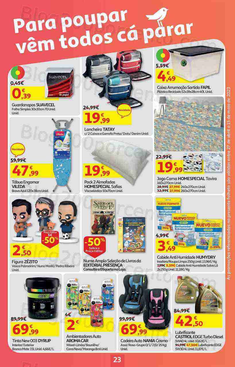 Antevisão Folheto AUCHAN Bazar Promoções de 27 abril a 15 maio