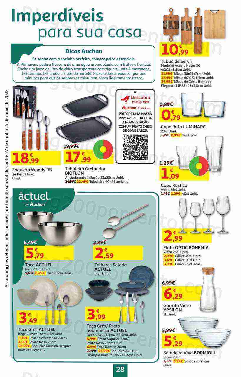 Antevisão Folheto AUCHAN Bazar Promoções de 27 abril a 15 maio