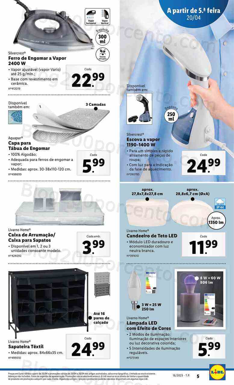 Antevisão Folheto LIDL Promoções de 20 a 26 abril