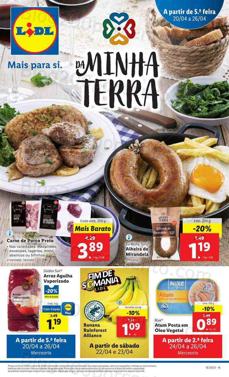 Antevisão Folheto LIDL Promoções de 20 a 26 abril