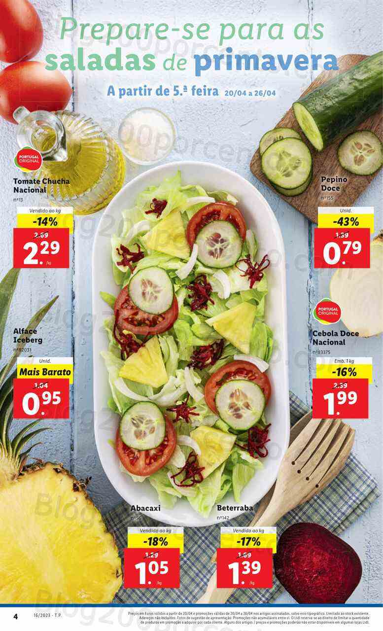 Antevisão Folheto LIDL Promoções de 20 a 26 abril