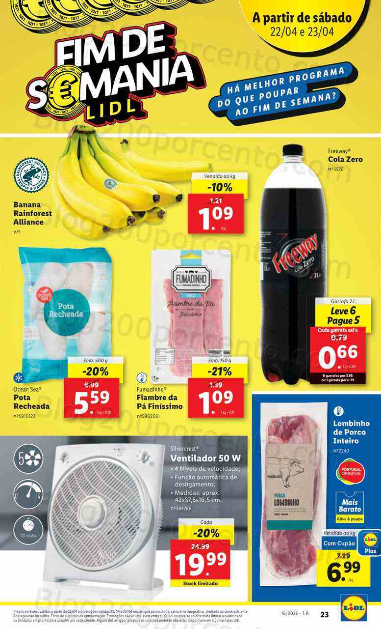 Antevisão Folheto LIDL Promoções de 20 a 26 abril