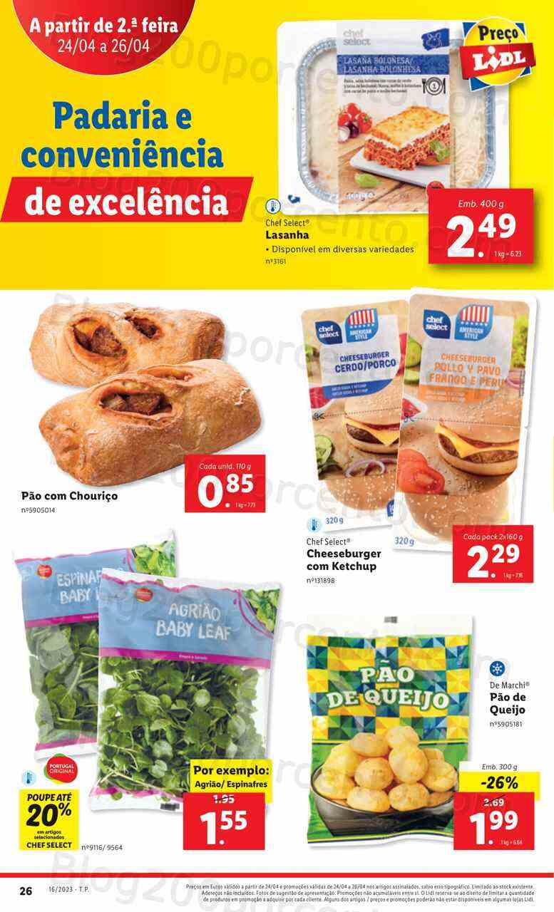 Antevisão Folheto LIDL Promoções de 20 a 26 abril