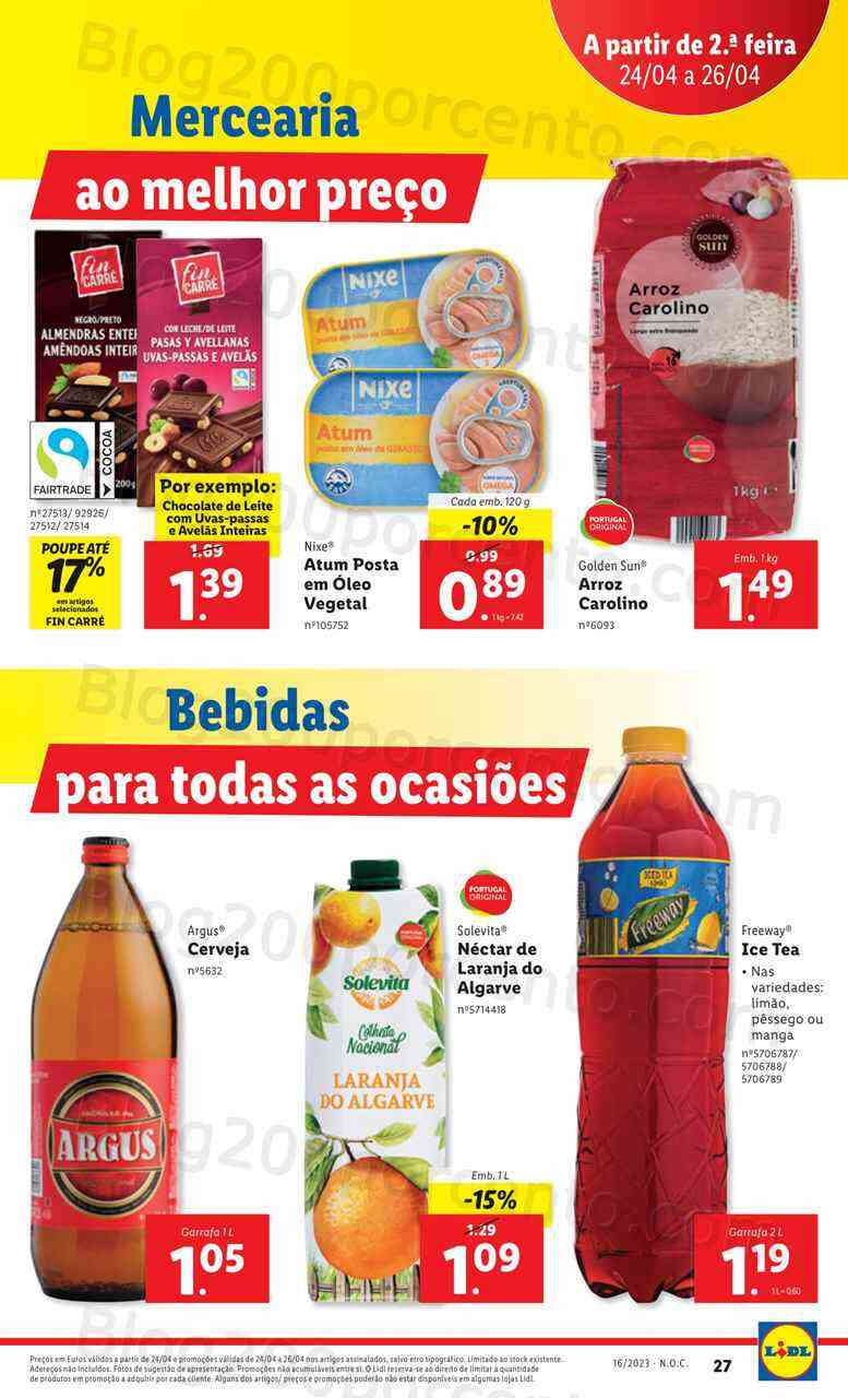 Antevisão Folheto LIDL Promoções de 20 a 26 abril