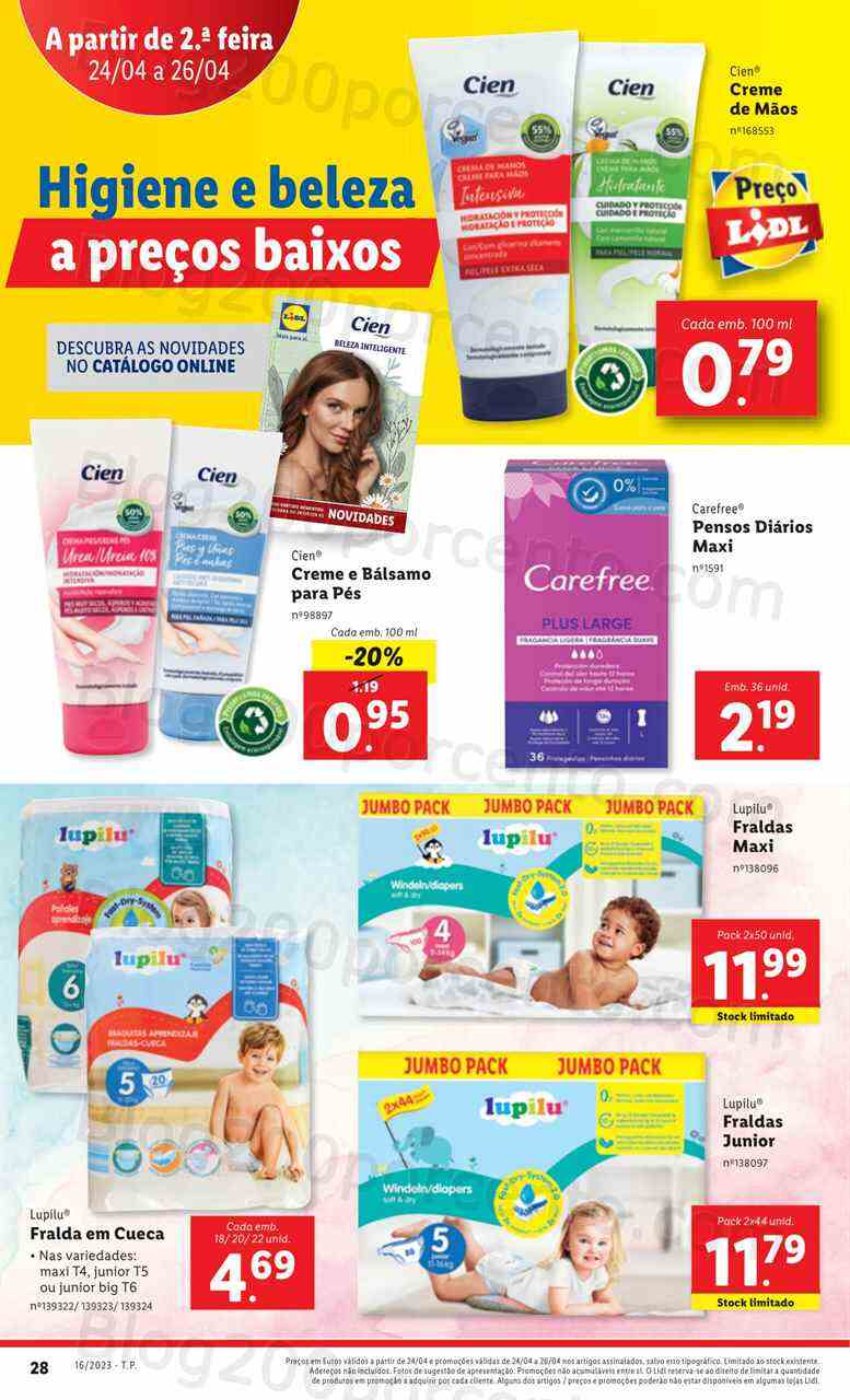 Antevisão Folheto LIDL Promoções de 20 a 26 abril