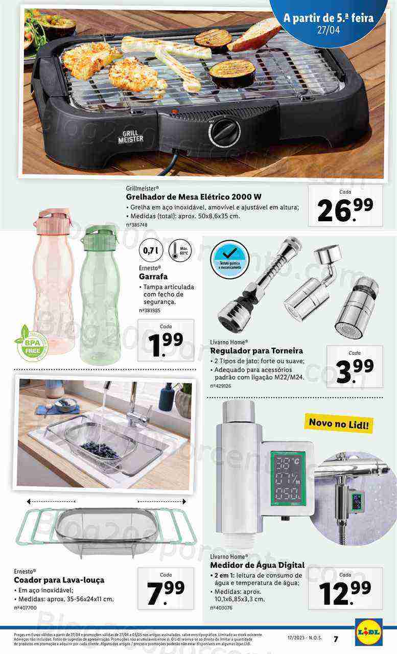 Antevisão Folheto LIDL Bazar Promoções a partir de 27 abril