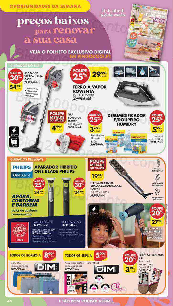Antevisão Folheto PINGO DOCE Bazar Grandes Promoções de 25 abril a 1 maio