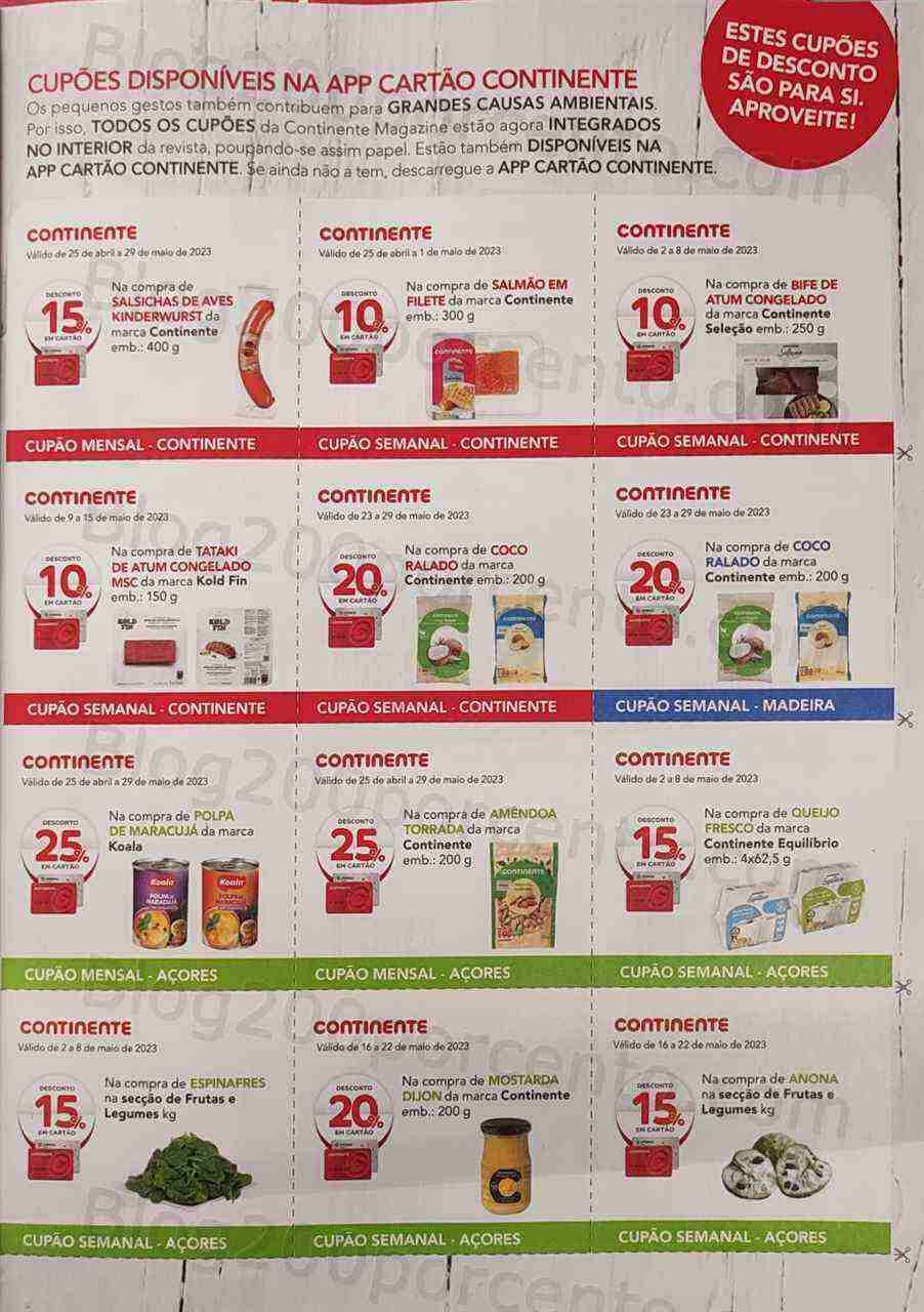 Antevisão Revista CONTINENTE Magazine Maio e Seus Vales de Desconto