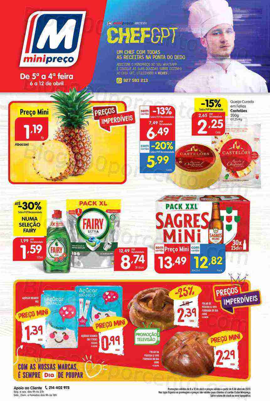 Antevisão Folheto MINIPREÇO Promoções de 6 a 12 abril