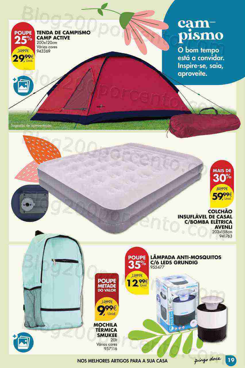 Antevisão Folheto PINGO DOCE Bazar Ar Livre Promoções de 9 maio a 5 junho